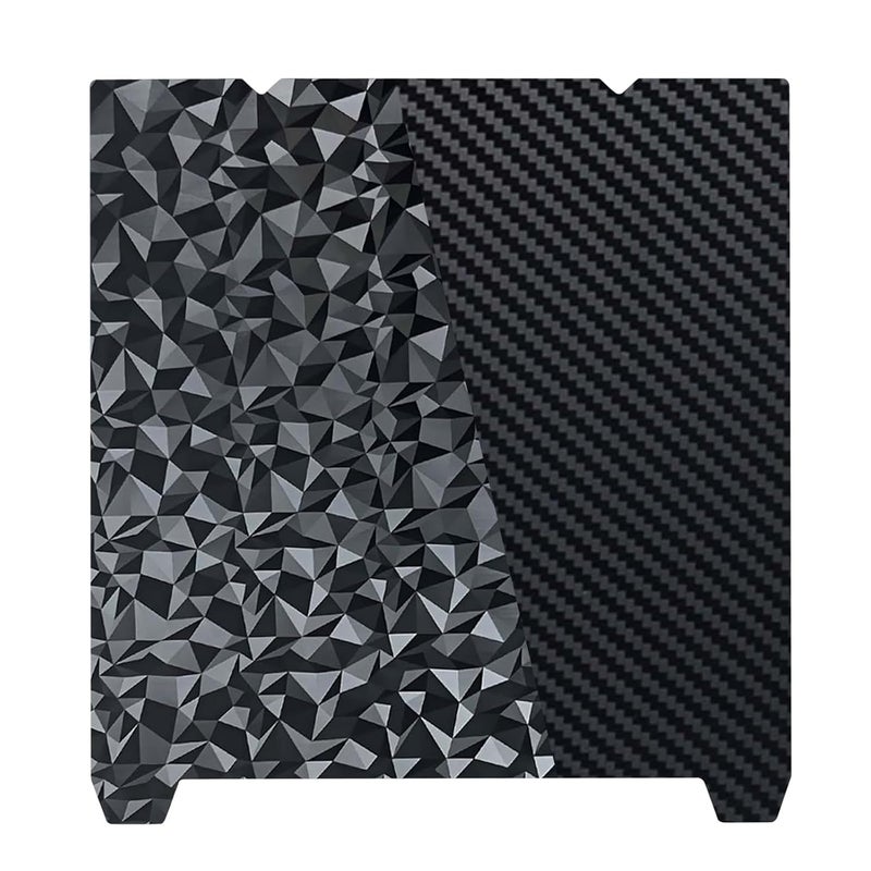 IdeaFormer-3D PEO PET Build Plate for Creality K1 Max/Ender 3 V3 Plus Diamond PEO+Carbon Fiber PET Flexible Spring Steel Bed Plate 310x315mm for Creality K1 Max/Ender 3 V3 Plus 3D Printer Platform - Image 1